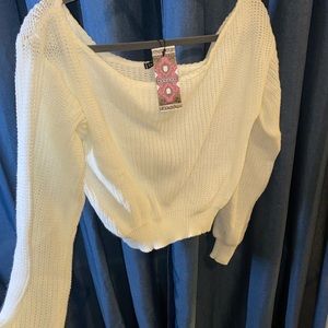 Boohoo sweater off shoulder